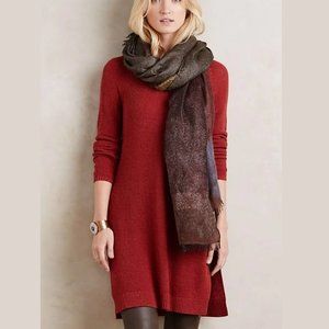 Anthropologie Moth Knit Split Tunic Sweater XS